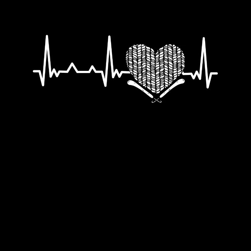 Crochet heartbeat pattern love