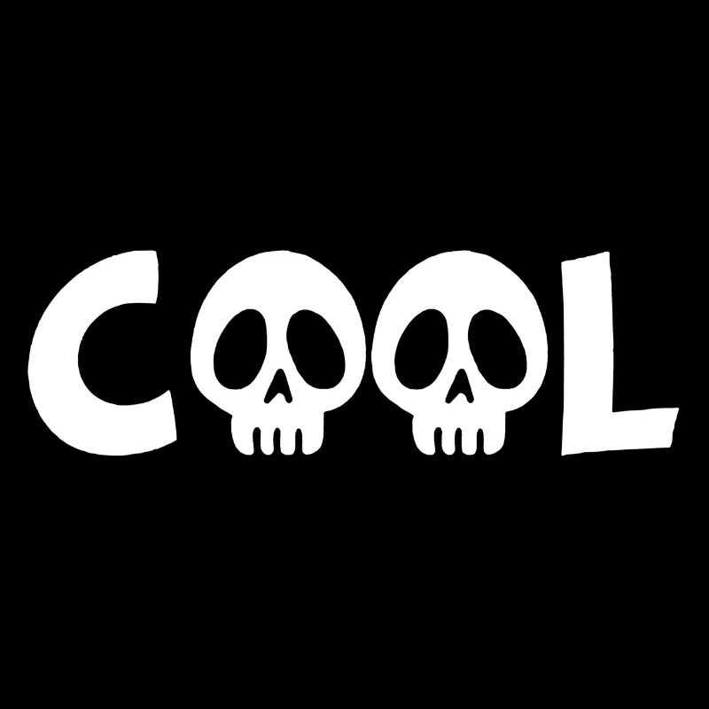 Crâne et cool (blanc)