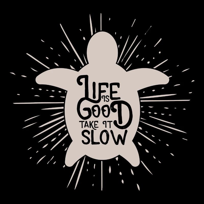 Life is Good Take it Slow Turtle Gift
