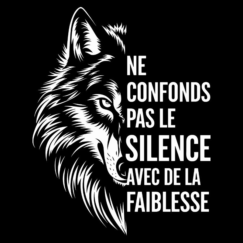 Ne confonds pas le silence avec de la faiblesse