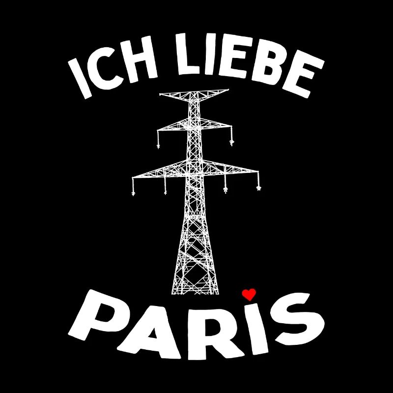 Paris Eiffelturm Strommast Elektriker Satire Liebe