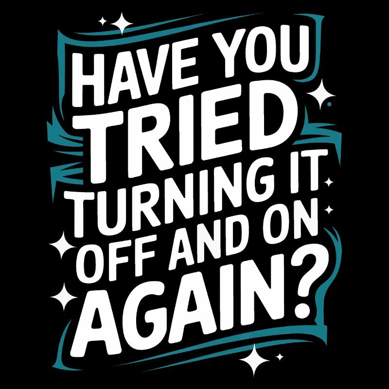 Technischer Support Computerfreak Nerd