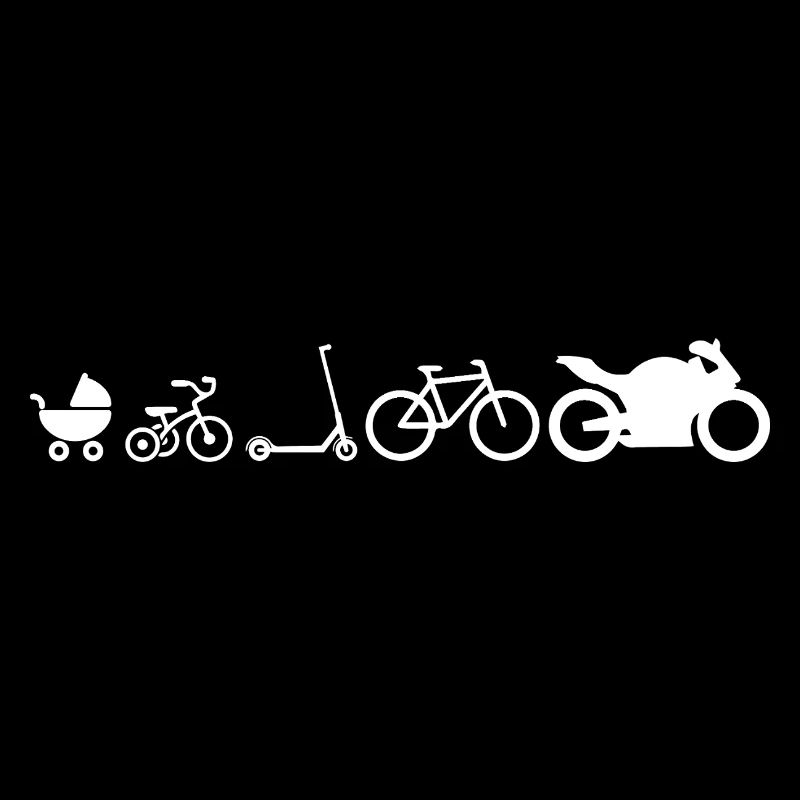 Motorad Evolution Entwicklung lustig