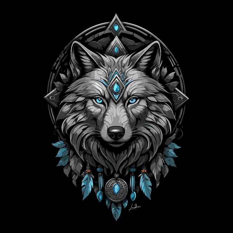 Loup arctique viking