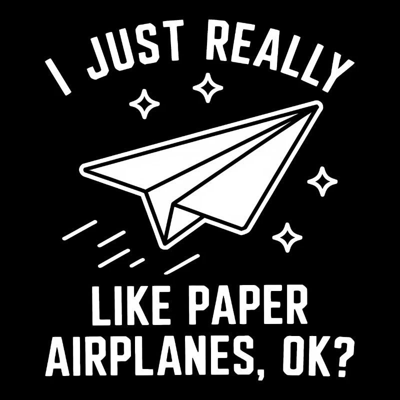 Papierflieger Spruch Witz Papierflugzeug Geschenk