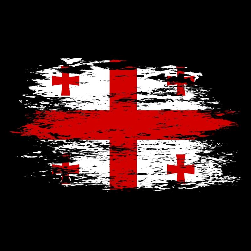 Drapeau géorgien utilisé