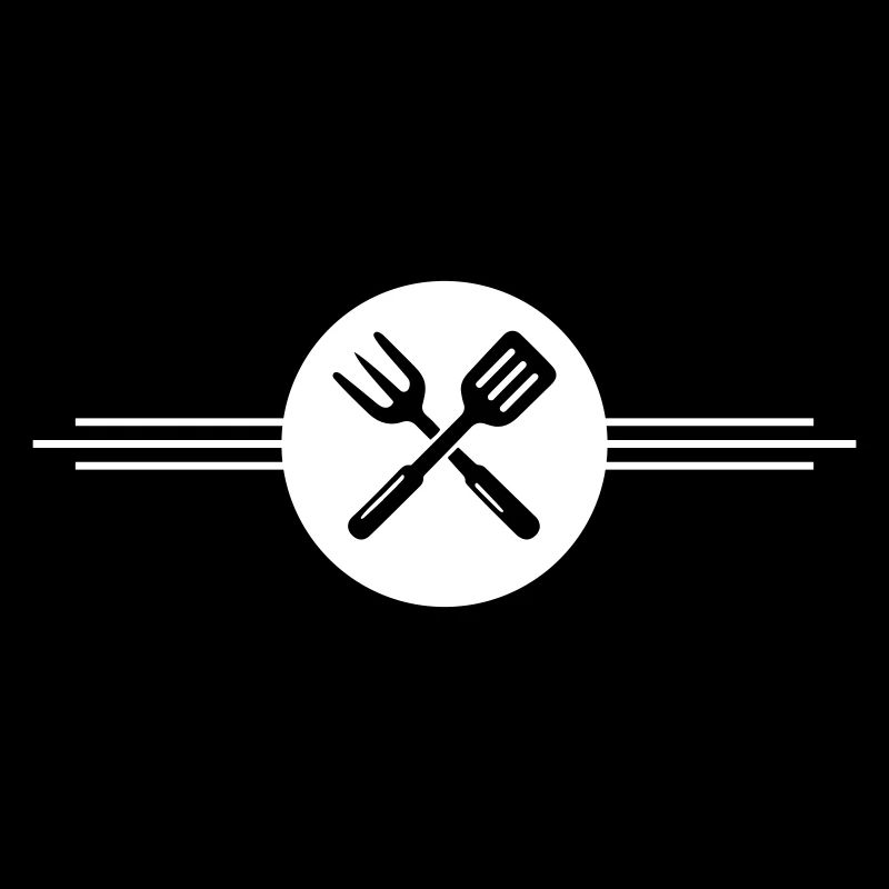 Grill cutlery icon
