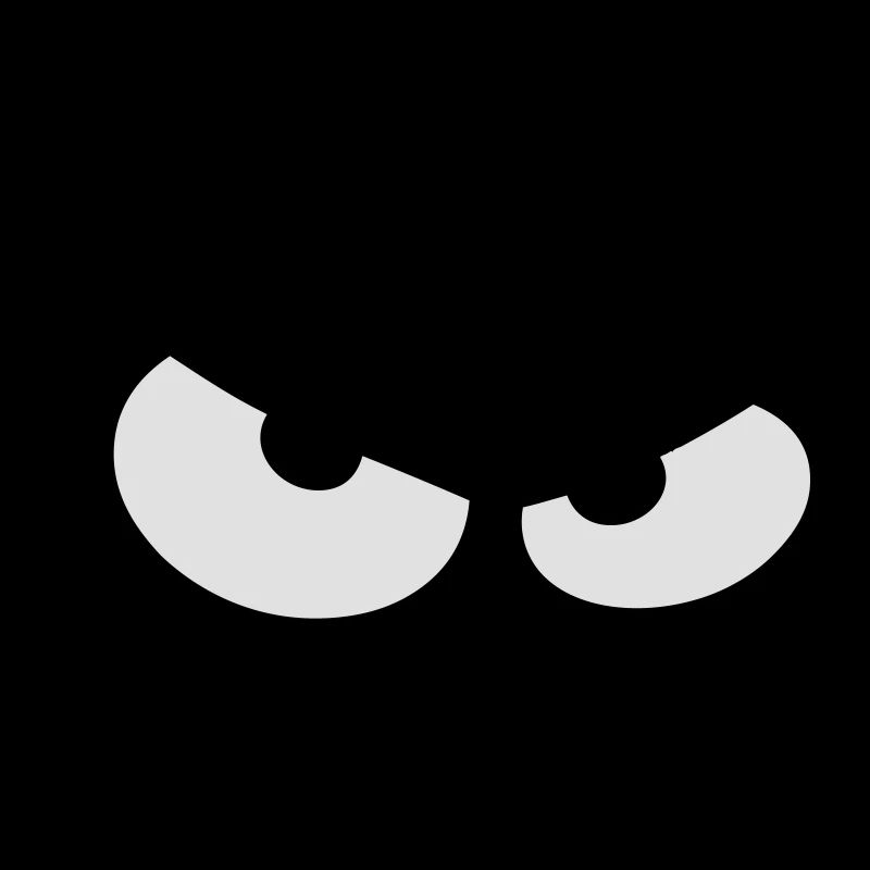 eyes smiley not content anger