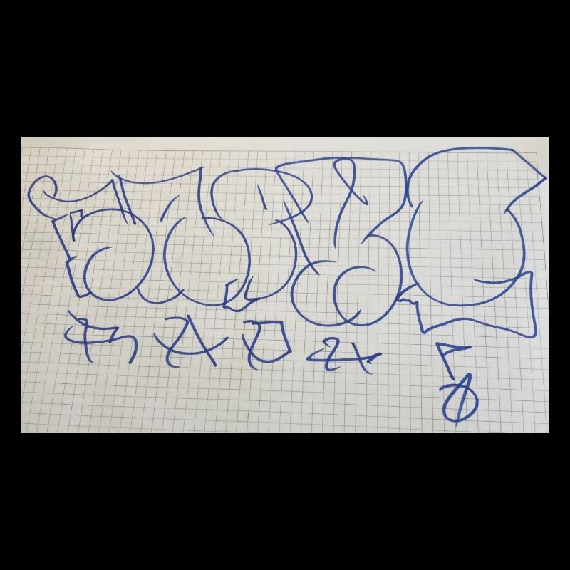 Geburtstagsgeschenk für Raphi (Graffiti Throw Up)