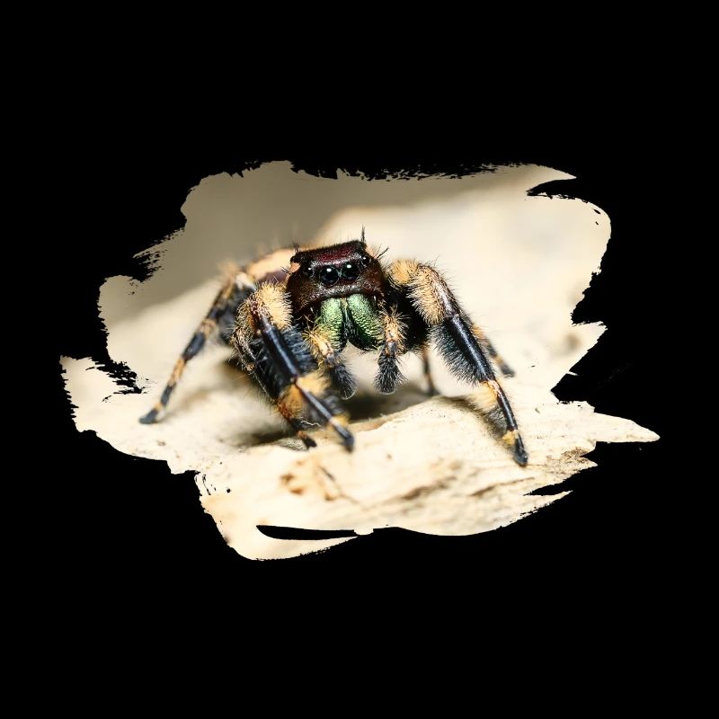 phidippus otiosus jumping spider, spring spinne