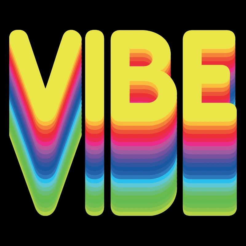 Nur gute Vibes - retro style