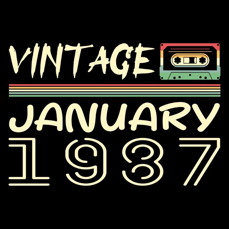 Vintage Janvier 1987 - Anniversaire Janvier 1987