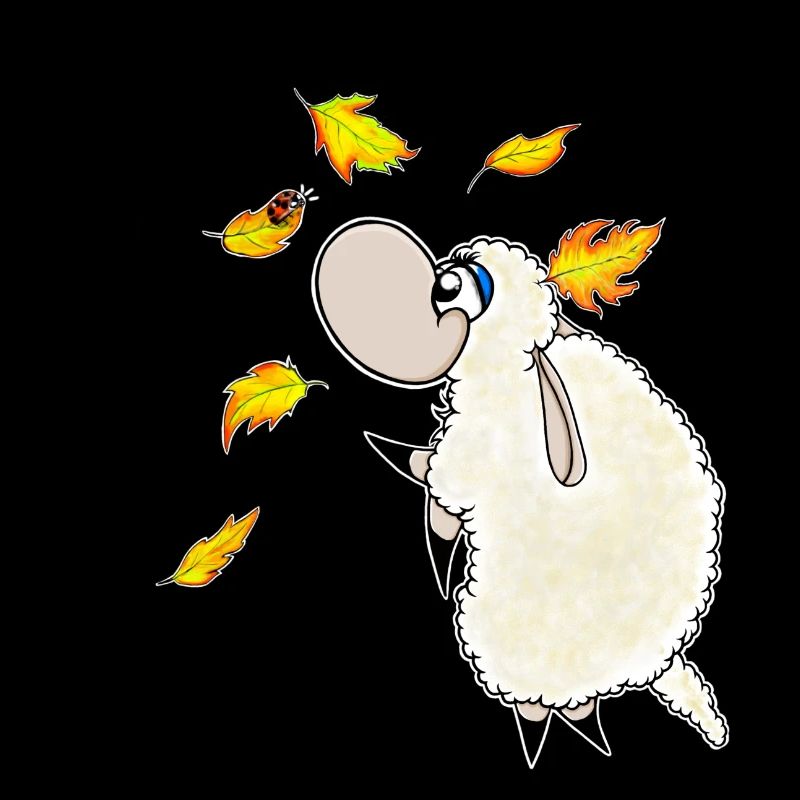 Wolly Sheepling Autumn Leaf Fall