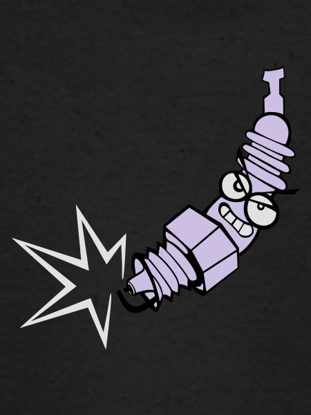 Spark plug with color changing function