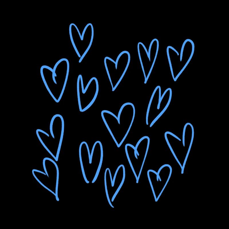 Les coeurs bleus <3