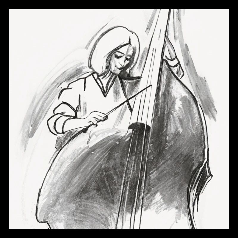 Double bass player