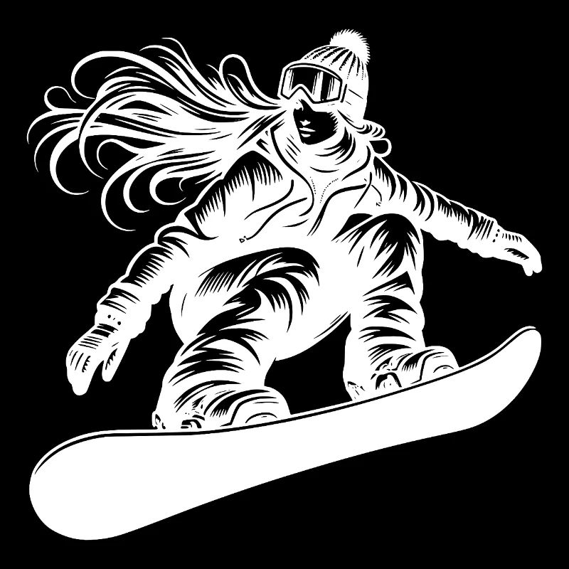 Snowboarder with snow goggles