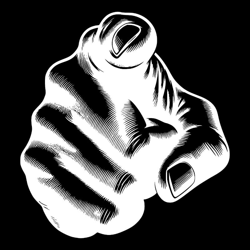 Classic Hand Position Precise Index Finger Gesture