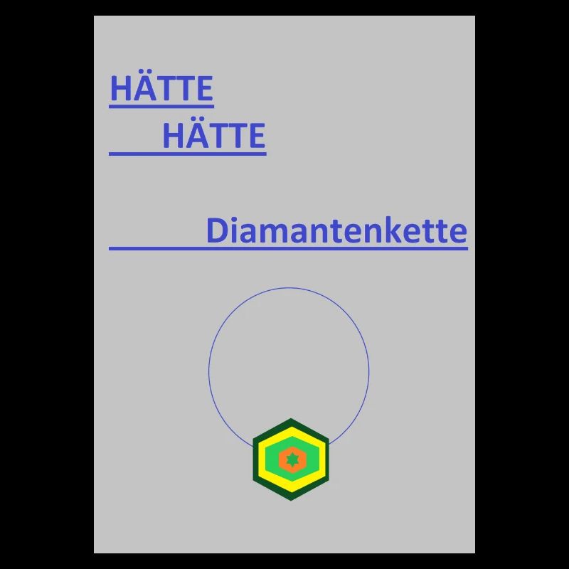 Diamantenkette Geometrisch