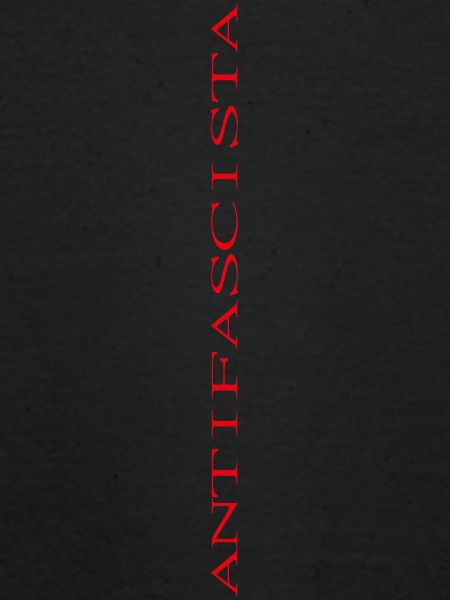 Lettrage antifasciste vertical (étiré)