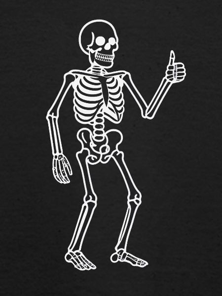 Strahlender Skeleton Tanzer