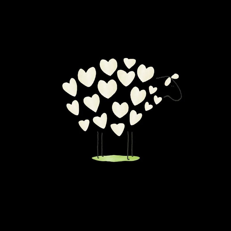verliebtes Schaf Liebe Herz