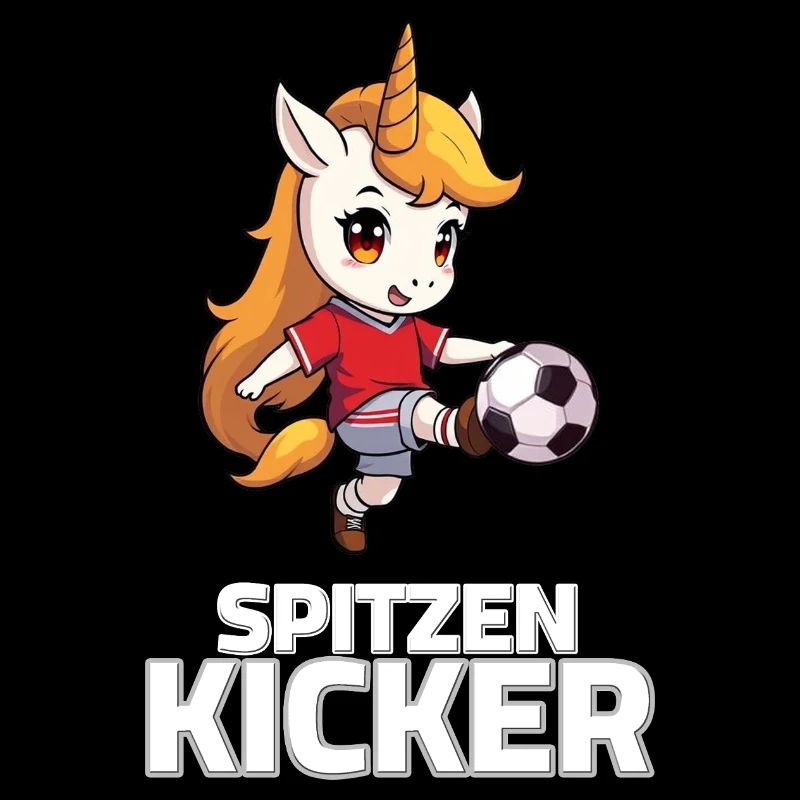 Fußball Einhorn Spruch - Spitzen Kicker