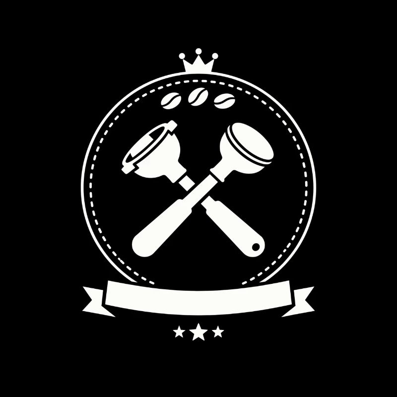 Crowned Percussion Crest for Coffee Lover Fans