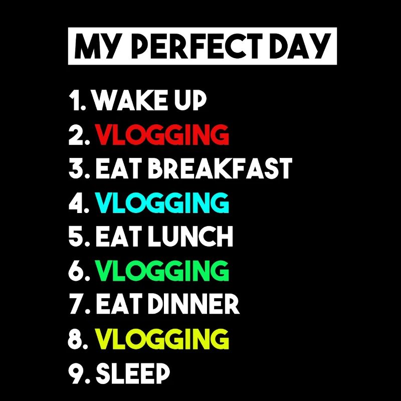 Mein perfekter Tag Vlogging-Zeitplan – Creator-Kunst