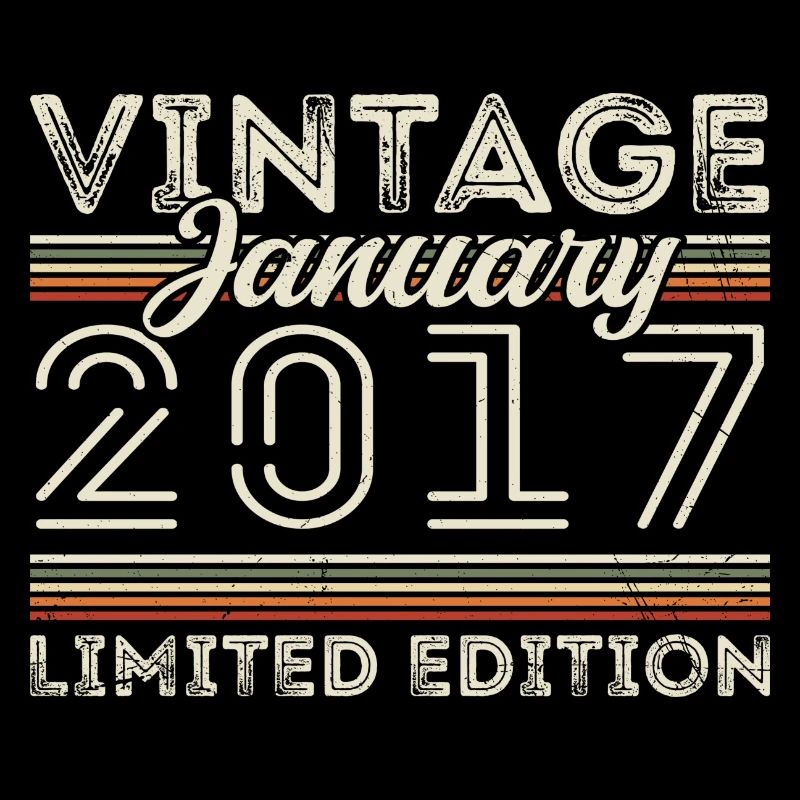 Janvier 2017 Millésime 2017 - Anniversaire Janvier 2017