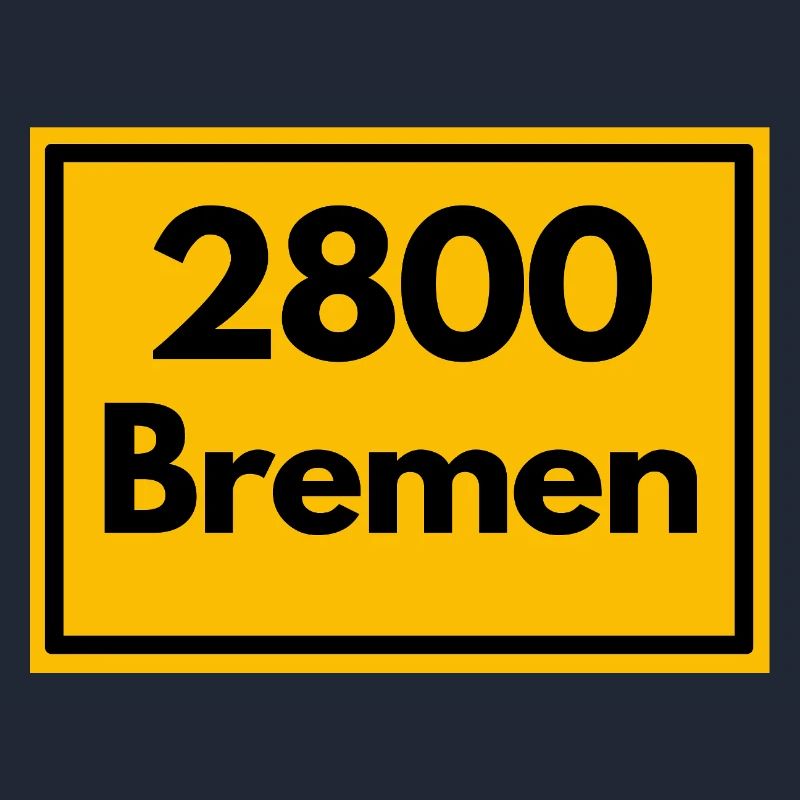 Panneau de lieu - puis rétro ancien code postal 2800 BREMEN