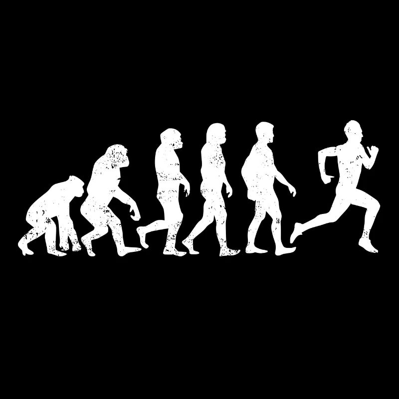 l'évolution de coureur de jogging course cadeau marathon
