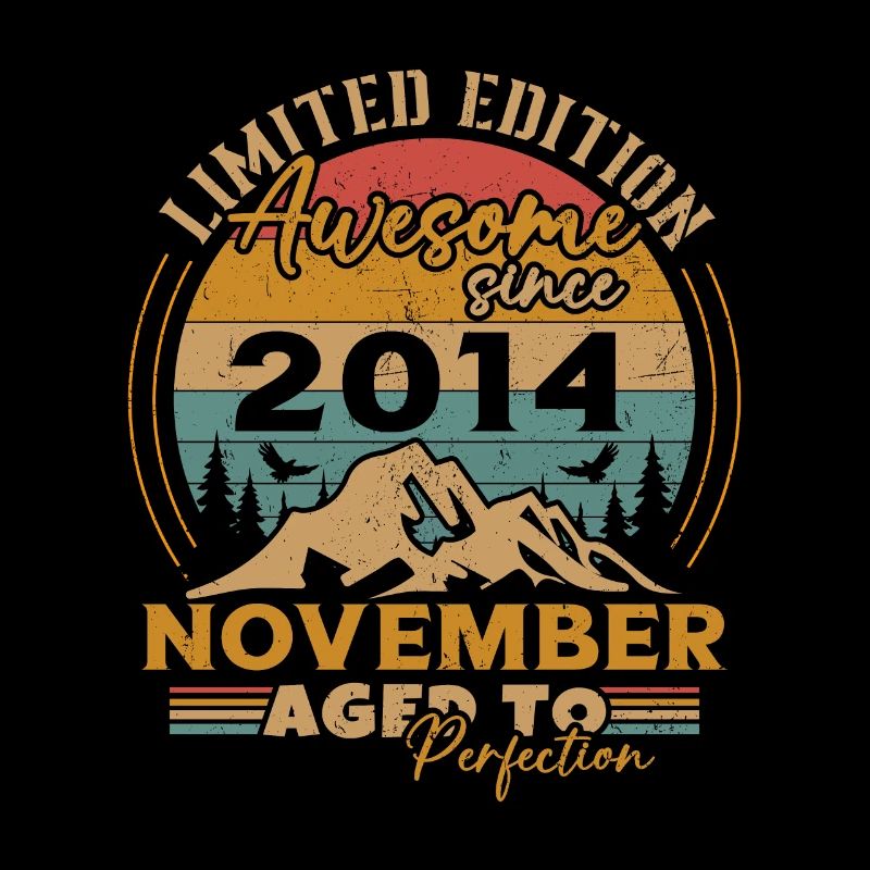November 2014 Vintage Retro Geburtstagsgeschenk