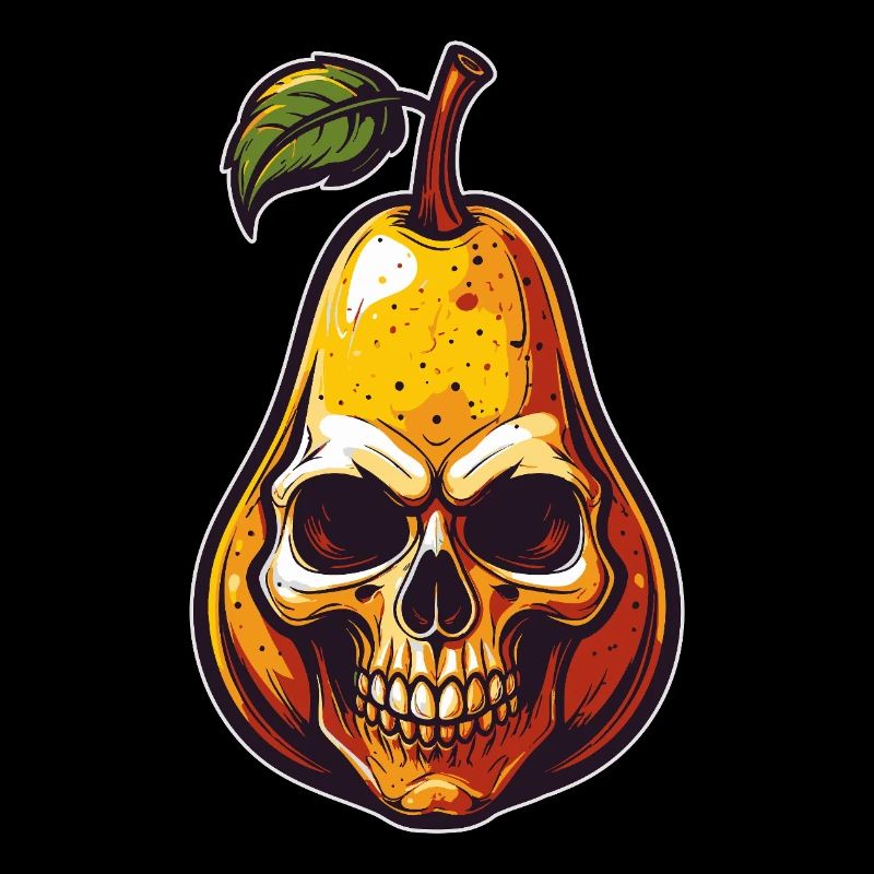 Birnen Skull Comic Style