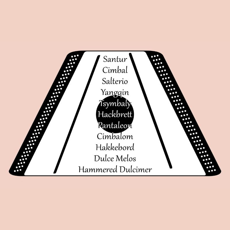 Dulcimer black n white