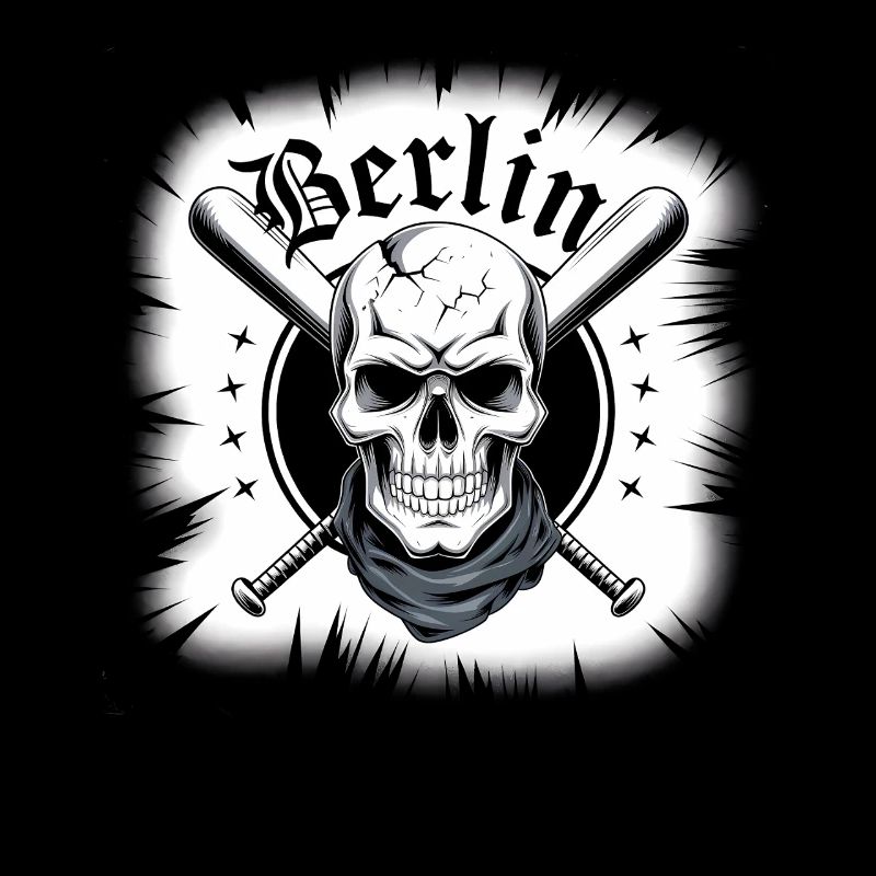 Conception d’épées croisées crâne de Berlin