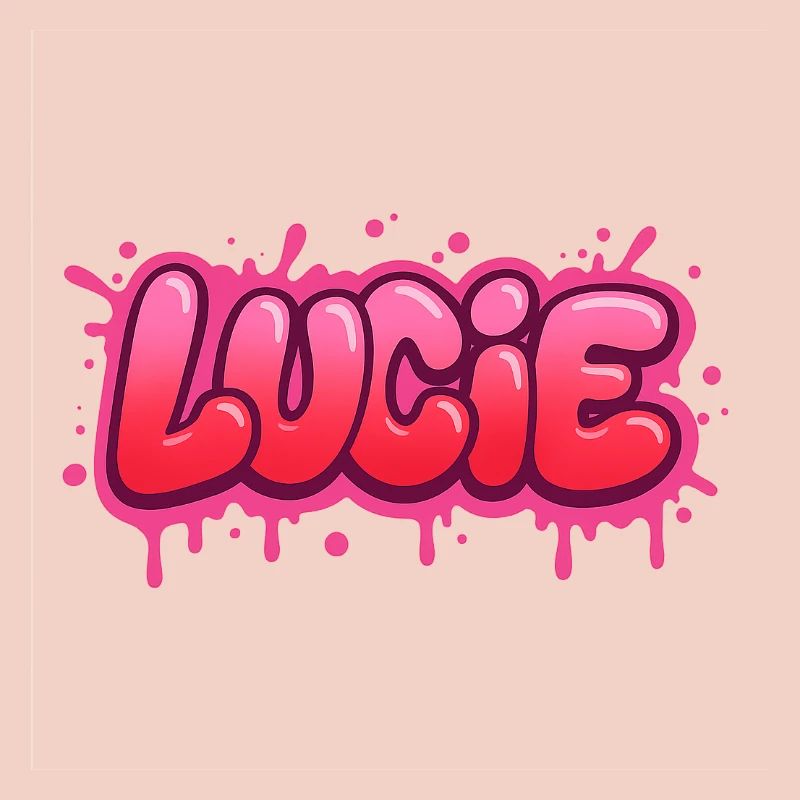 Graffiti Lucie Name Gift Ideal Printable On