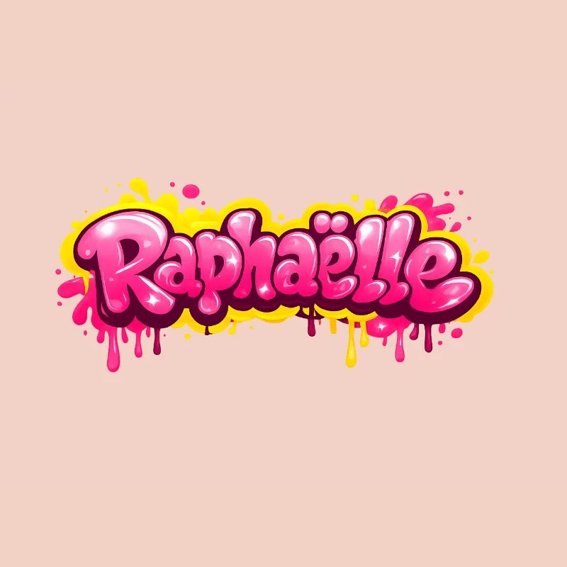 RAPHAELLE GRAFFITI NAME FOR PERFECT GIFT PRINTABLE