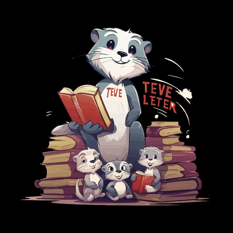 Learning beaver with books