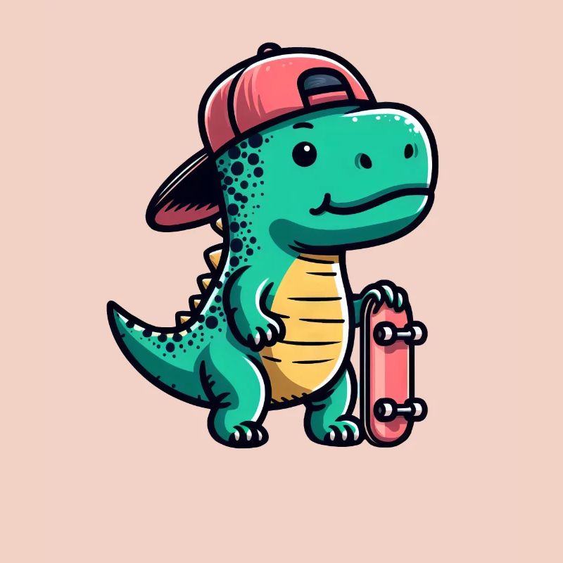 T-Rex Skateboarder: A Fun and Creative