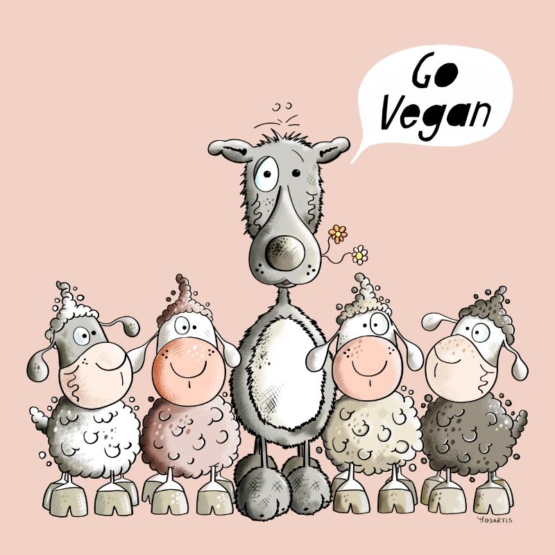 Go Vegan Wolf