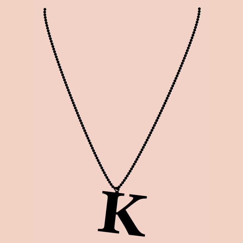 Halskette Buchstabe K