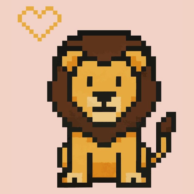 Löwe Pixel