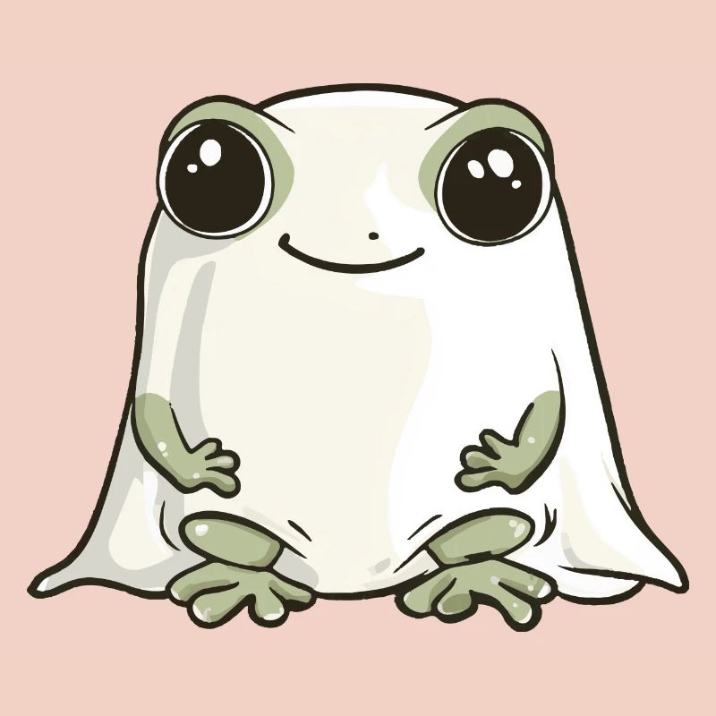 Frosch Halloween Comic Geist