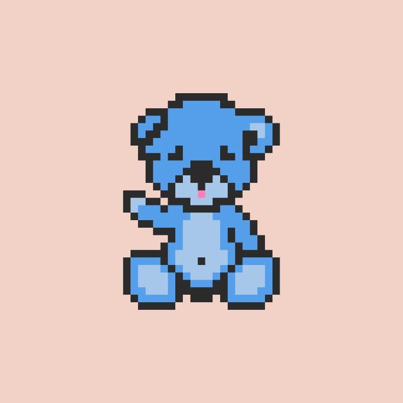 Pixel Bear Bluesky