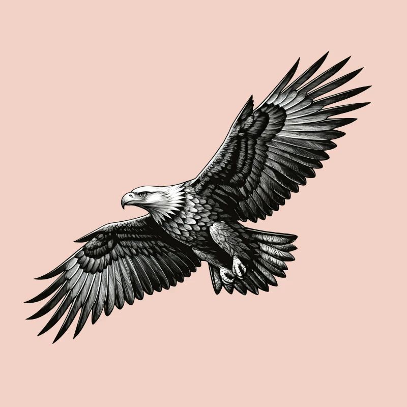 White-tailed eagle in flight - a symbol of freedom