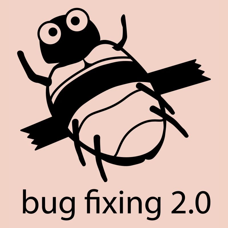 bug fixing einfarbig