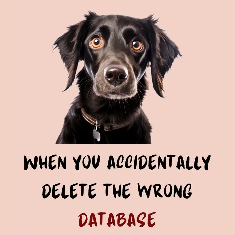 When you accidentally delete the wrong database