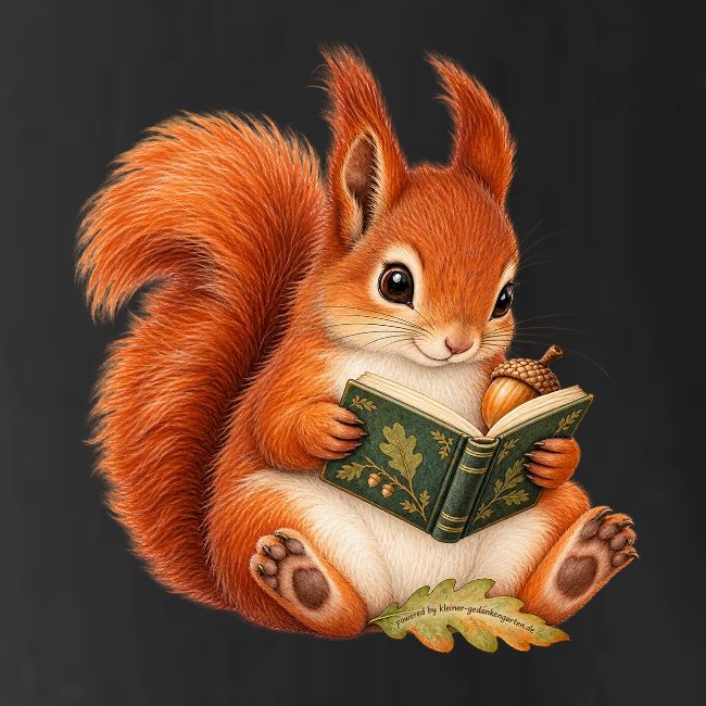 Eichhörnchen lies ein Buch – Ansicht 2