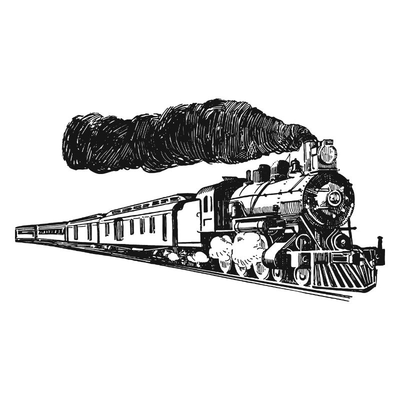 Zug-eisenbahn-dampflok-lo